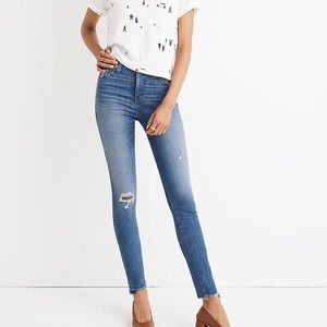 Madewell 10" High-Rise Skinny Jean StepHem Size 28